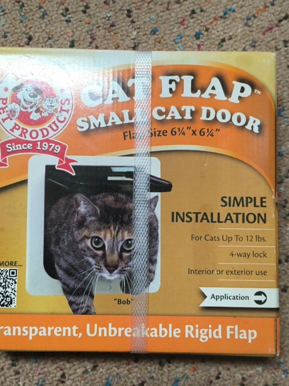 Small Cat Flap Door with 4-Way Lock - Pet Products Small Dog Pet Door Dog Door